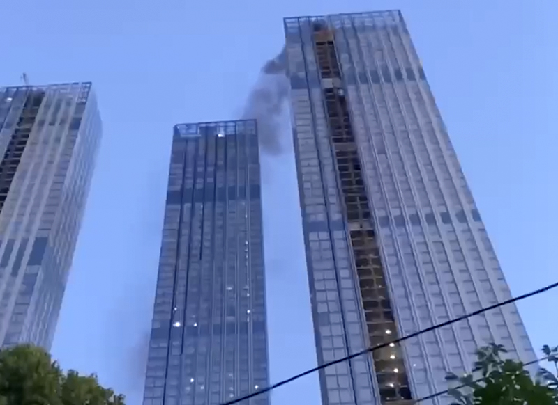В Capital Group прокомментировали возгорание в строящемся небоскрёбе рядом с «Москва-сити»